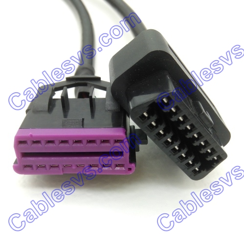 VW OBD2 Male To dual Female Extension Cable only for VW 
