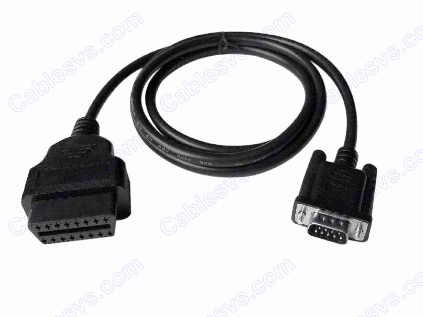 OBD2 female  to DB9 male Cable
