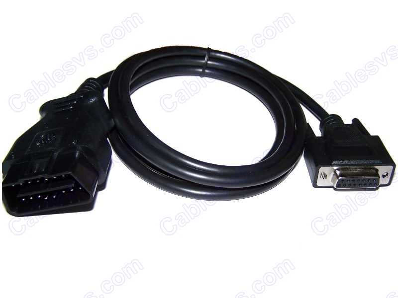 OBD2 male to DB15 female cable