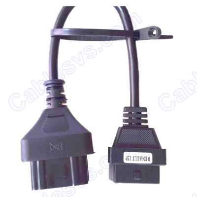 OBD2 female to 12pin for Renault