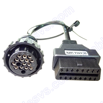 OBD2 female to DB 16pin female for Scania