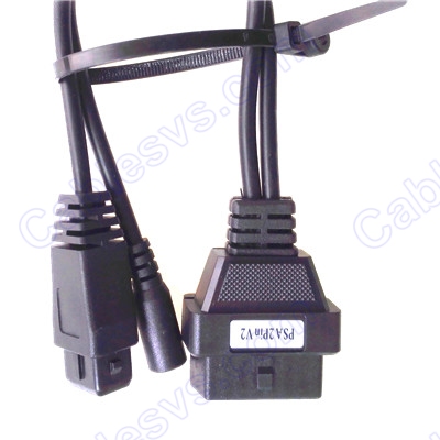 OBD2 female to 2pin V2 for Peugeot