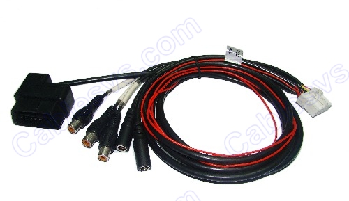 OBD2 male to Reversing radar cameras cable