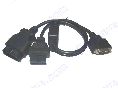 HDB 26pin male to OBD2 male +Mitsubishi 12pin female