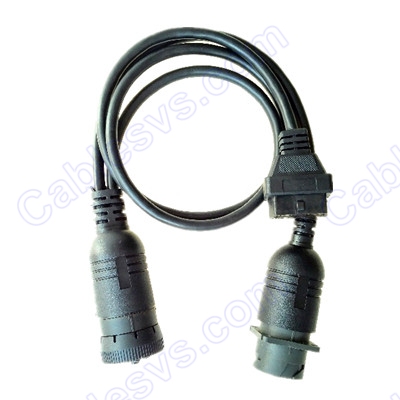 OBD2 female to Deutsch 9pin male and female