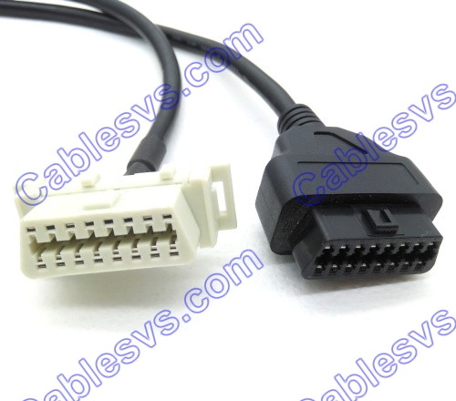 Honda OBD2 Male To dual Female Extension Cable  for Honda