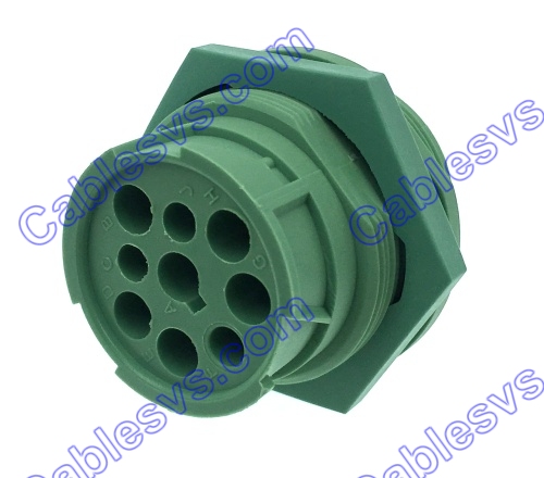 Deutch 9pin male J1939 connector green  new type