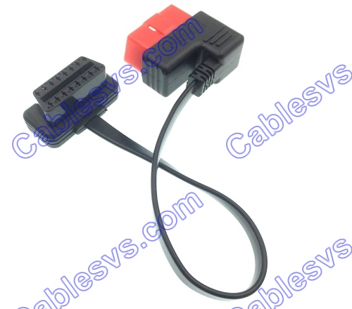 OBDII Male to Female Cable right angle j1962 male to j1962 female cable